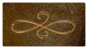 DSC700 601 CP SH BR Copper Scroll Shimmer Brown Background